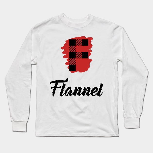 flannel Long Sleeve T-Shirt by kiddolovie